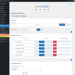 Page screenshot: Calculated Fields Form