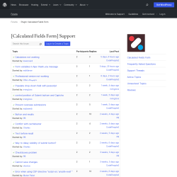Page screenshot: Calculated Fields Form → Online Help