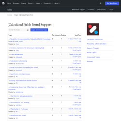 Page screenshot: Calculated Fields Form &rarr; Online Help