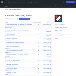 Page screenshot: Calculated Fields Form &rarr; Online Help