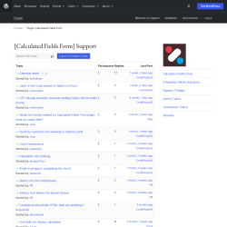 Page screenshot: Calculated Fields Form &rarr; Online Help