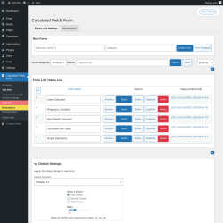 Page screenshot: Calculated Fields Form &rarr; Add New