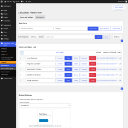 Page screenshot: Calculated Fields Form