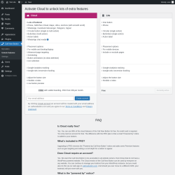 Page screenshot: Call Now Button &rarr; Unlock features