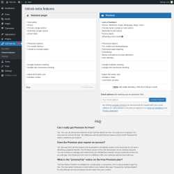 Page screenshot: Call Now Bu&hellip; &rarr; Unlock features
