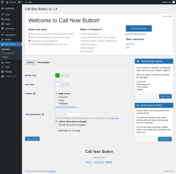Page screenshot: Call Now Bu&hellip; &rarr; Presentation