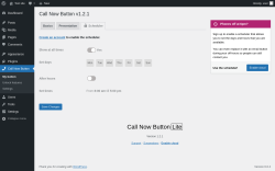 Page screenshot: Call Now Button &rarr;  Scheduler