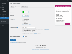 Page screenshot: Call Now Button &rarr; Presentation