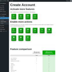 Page screenshot: Call Now Button &rarr; Unlock features