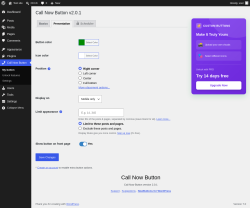Page screenshot: Call Now Button &rarr; Presentation