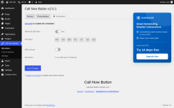 Page screenshot: Call Now Button &rarr;  Scheduler