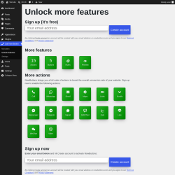 Page screenshot: Call Now Button &rarr; Unlock features