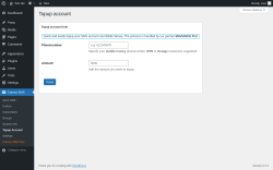 Page screenshot: Camoo SMS → Topup Account