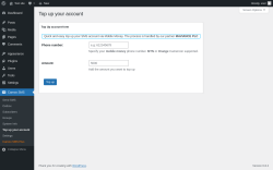Page screenshot: Camoo SMS → Top up your account