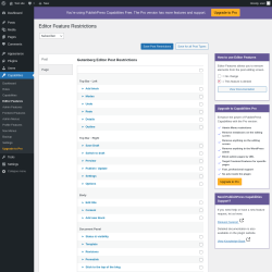 Page screenshot: Capabilities &rarr; Editor Features