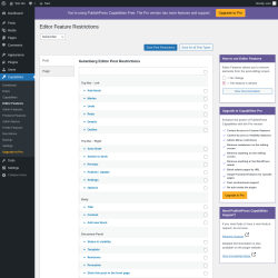 Page screenshot: Capabilities &rarr; Editor Features