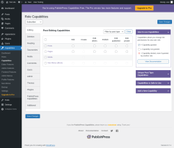 Page screenshot: Capabilities