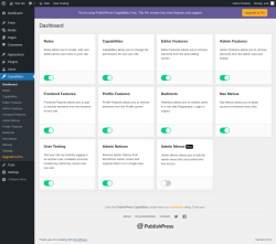 Page screenshot: Capabilities → Dashboard