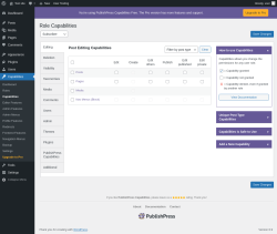 Page screenshot: Capabilities