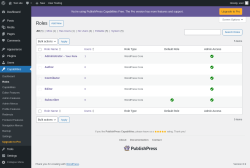 Page screenshot: Capabilities &rarr; Roles