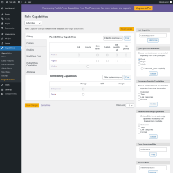 Page screenshot: Capabilities