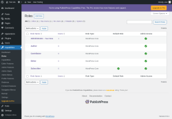 Page screenshot: Capabilities &rarr; Roles
