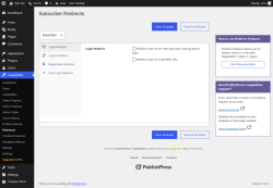 Page screenshot: Capabilities &rarr; Redirects