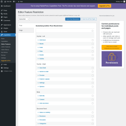 Page screenshot: Capabilities &rarr; Editor Features