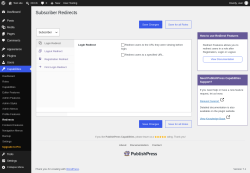Page screenshot: Capabilities &rarr; Redirects