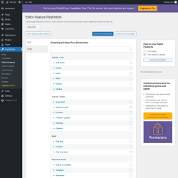 Page screenshot: Capabilities &rarr; Editor Features