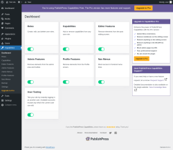Page screenshot: Capabilities &rarr; Dashboard