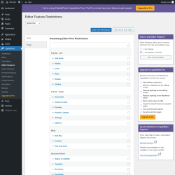 Page screenshot: Capabilities &rarr; Editor Features