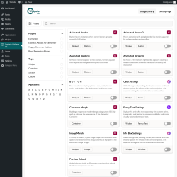 Page screenshot: Captain Widgets Kit