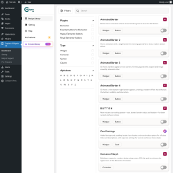 Page screenshot: Captain Widgets Kit