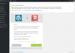 Page screenshot: Captcha Setup ‹ Test site — WordPress