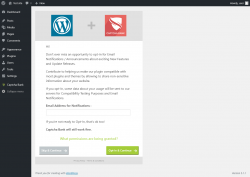 Page screenshot: Wizard ‹ Test site — WordPress