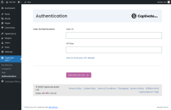 Page screenshot: Captivate Sync™