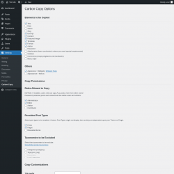 Page screenshot: Settings &rarr; Carbon Copy