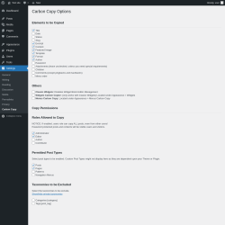 Page screenshot: Settings &rarr; Carbon Copy