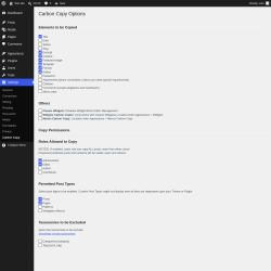 Page screenshot: Settings &rarr; Carbon Copy