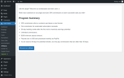 Page screenshot: Card Oracle &rarr; Affiliation