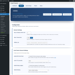 Page screenshot: Card Oracle &rarr; General