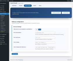 Page screenshot: Card Oracle &rarr; Email Settings