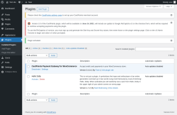 Page screenshot: Plugins ‹ Test site — WordPress