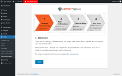Page screenshot: Tools → CarDealer Installer