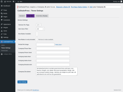 Page screenshot: CarDealerPress → Theme Settings → Overrides
