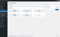 Page screenshot: Carousel Slider → Add New Slider