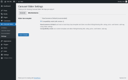 Page screenshot: Carousel Slider → Settings → WooCommerce