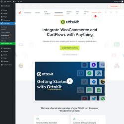 Page screenshot: CartFlows &rarr; AutomationsNew