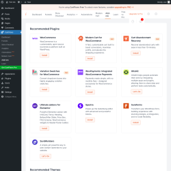 Page screenshot: CartFlows &rarr; Add-ons